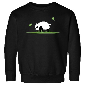 Discover Animal Love Cartoon Panda Ecosystem Nature Grass Sweatshirts