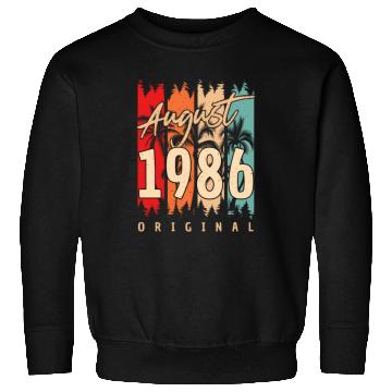 Discover Gift Idea For August 1986 Sweatshirts
