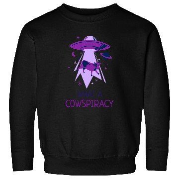 Discover What A Cowspiracy Alien Cow UFO Sweatshirts
