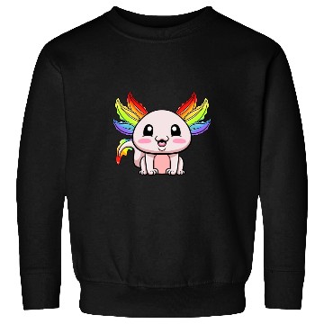 Discover Axolotl LGBTQ Gay Pride Rainbow Flag LGBT Sweatshirts