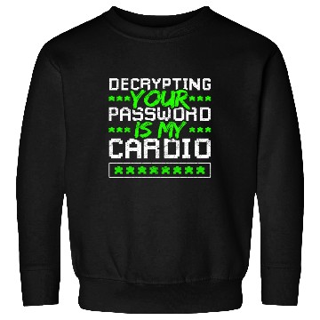 Discover Cyber Security Password Decryption Sweatshirts