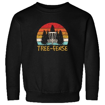Discover Tree-fense Disc Golf Players Funny Frisbee Golf Di Sweatshirts