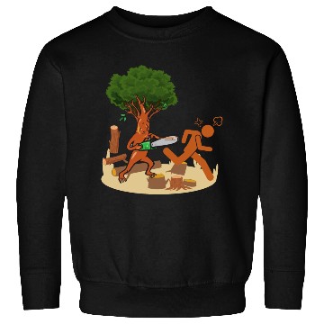 Discover Tree vs Lumberjack Unisex Mens Sweatshirts Funny Humor