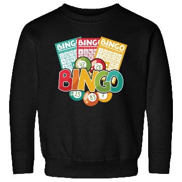 Discover Fun Lucky Bingo Gambling Night Balls Cards T Sweatshirts