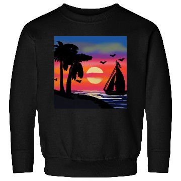 Discover Beach Sunset Sweatshirts