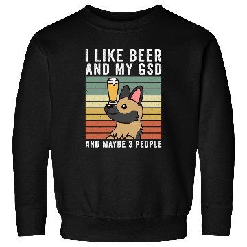 Discover I Like Beer And My German Shepherd Sweatshirts
