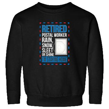 Discover Retired Postal Worker Retirement Mailman Postman Sweatshirts