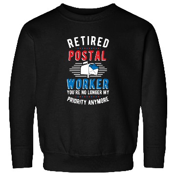 Discover Retired Postal Worker Retirement Mailman Postman Sweatshirts