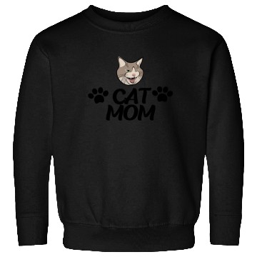 Discover Cat Mom Funny design Classic Sweatshirts
