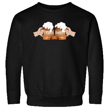 Discover two filled beer mugs Cheers to toast Sweatshirts