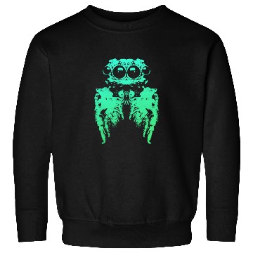 Discover Spider Eyes - Green Sweatshirts