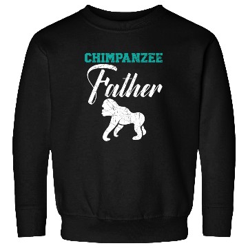 Discover Chimpanzee Father Monkey Wildlife Animal Zookeeper Sweatshirts