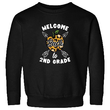 Discover Welcome Back To 2nd Grade Leopard Print Sweatshirts
