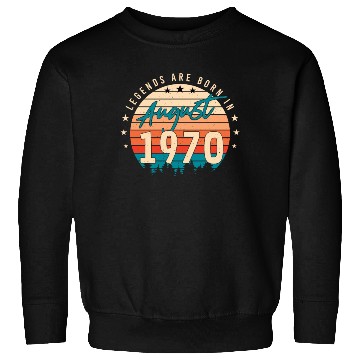 Discover Retro 1970 In August Sweatshirts