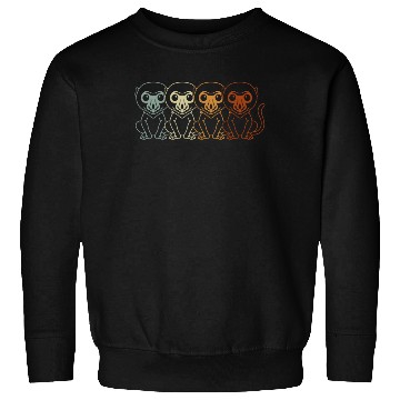 Discover Retro Proboscis Monkey Ape Wildlife Zookeeper Sweatshirts