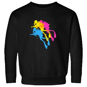 Discover Retro Colorful Scuba Diving Sweatshirts