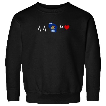 Discover Wisconsin Heartbeat Gift Sweatshirts