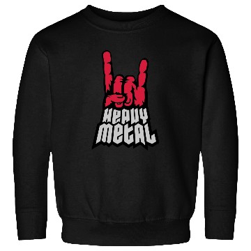 Discover Heavy metal logo hand Sweatshirts