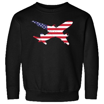 Discover American Flag Airplane Stars And Stripes Sweatshirts
