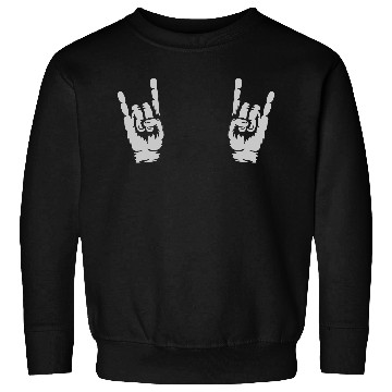Discover music heavy metal hands Sweatshirts