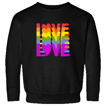 Discover Lgbtq Gay Pride Month Rainbow Love Is Love Sweatshirts