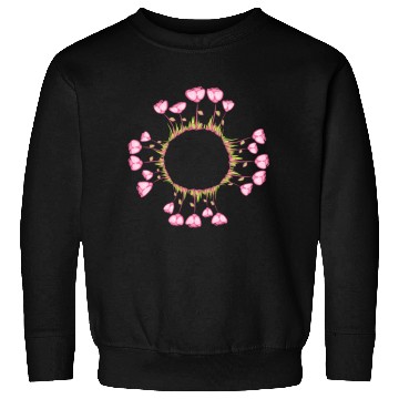 Discover circle nature flowers roses pink Sweatshirts
