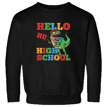 Discover Hello High School T-Rex Dinosaur Boys Sweatshirts