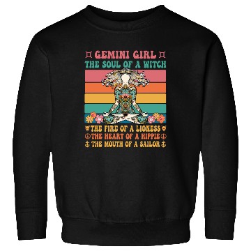 Discover Gemini Girl Astrology Sign Sweatshirts