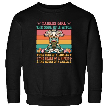 Discover Taurus Girl Astrology Sign Sweatshirts