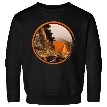 Discover nostalgic tent - camping in nature Sweatshirts