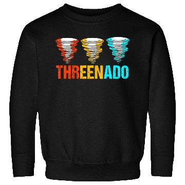 Discover 3rd Birthday Threenado Birthday Tornado Sweatshirts