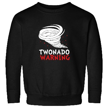 Discover Funny 2nd Bday Twonado Warning Tornado Birthday Sweatshirts