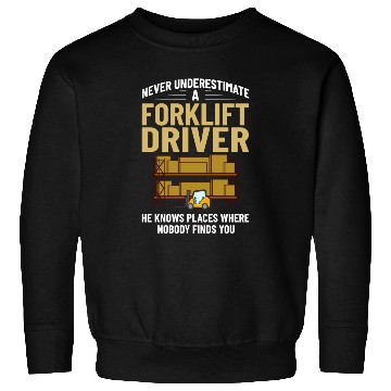 Discover Forklift Operator Driver Lift Truck Training Sweatshirts