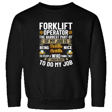 Discover Forklift Operator Driver Lift Truck Training Sweatshirts