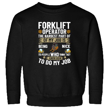 Discover Forklift Operator Driver Lift Truck Training Sweatshirts