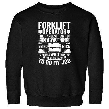 Discover Forklift Operator Driver Lift Truck Training Sweatshirts