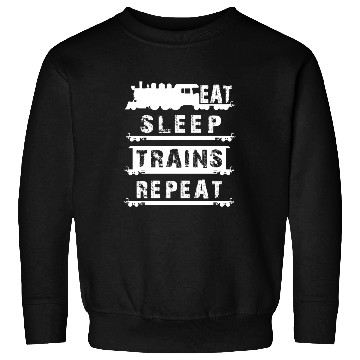 Discover Railfan Outfit For Him Men Boys Eat Sleep Trains R Sweatshirts