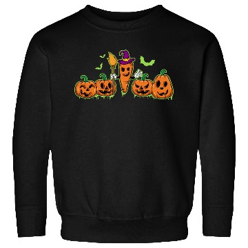 Discover Happy Halloween Carrot Pumpkin Trick Or Treat Sweatshirts