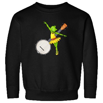 Discover Ballet Dancing Frog Banjo Bluegrass Music Sweatshirts