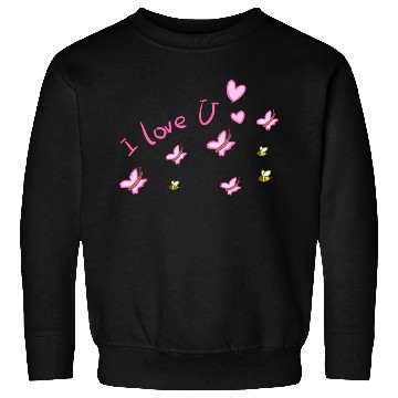Discover i love you butterfly bees Sweatshirts