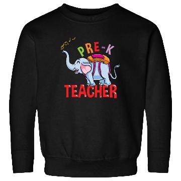 Discover Back To School Elephant Pre-K Teacher Sweatshirts