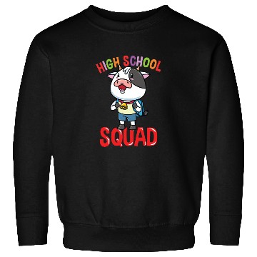 Discover Cow Back To School High School Squad Sweatshirts