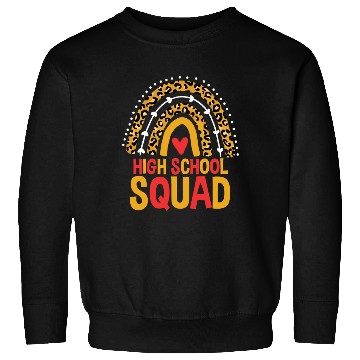 Discover Back To School Leopard High School Squad Sweatshirts