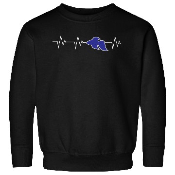 Discover Jff Blue Betta Fish Heart Beat Sweatshirts