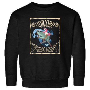 Discover Unicorn Riding Shark Sweatshirts