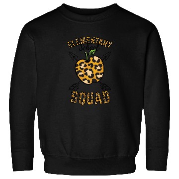 Discover Elementary School Squad Teacher Leopard Print Sweatshirts