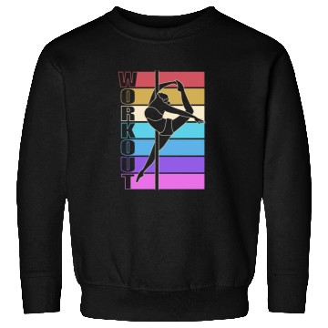 Discover Retro Workout Pole Dancing Pole Dancer Sweatshirts