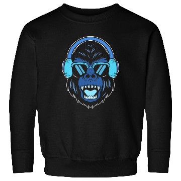 Discover 80's Gorilla Disc Jockey Gift Sweatshirts