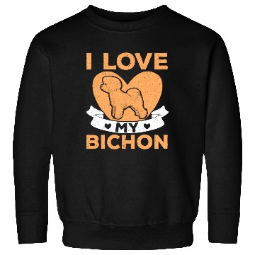 Discover Bichon Frise Dog Lover Dog Breeder Puppy Paw Love Sweatshirts