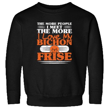 Discover Bichon Frise Dog Lover Dog Breeder Puppy Paw Love Sweatshirts